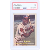 Hank Aaron Milwaukee Braves 1957 Topps #20 PSA Authenticated 1 Card