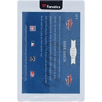 Hank Aaron Milwaukee Braves Autographed 2005 Leaf Limited Limited Cuts #LC-2 #11/44 Card