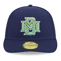 Men's New Era Navy Milwaukee Braves 2026 Baseball Hall of Fame 59FIFTY Low Profile Fitted Hat