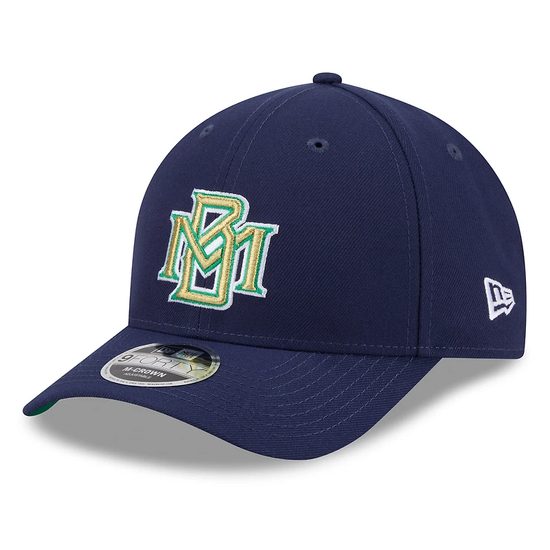 Men's New Era Navy Milwaukee Braves 2026 Baseball Hall of Fame 9FORTY M-Crown Adjustable Hat
