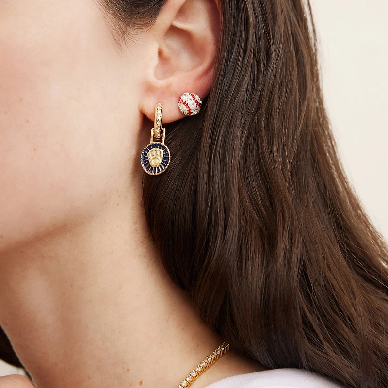BaubleBar Milwaukee Brewers Hoop Earring Set