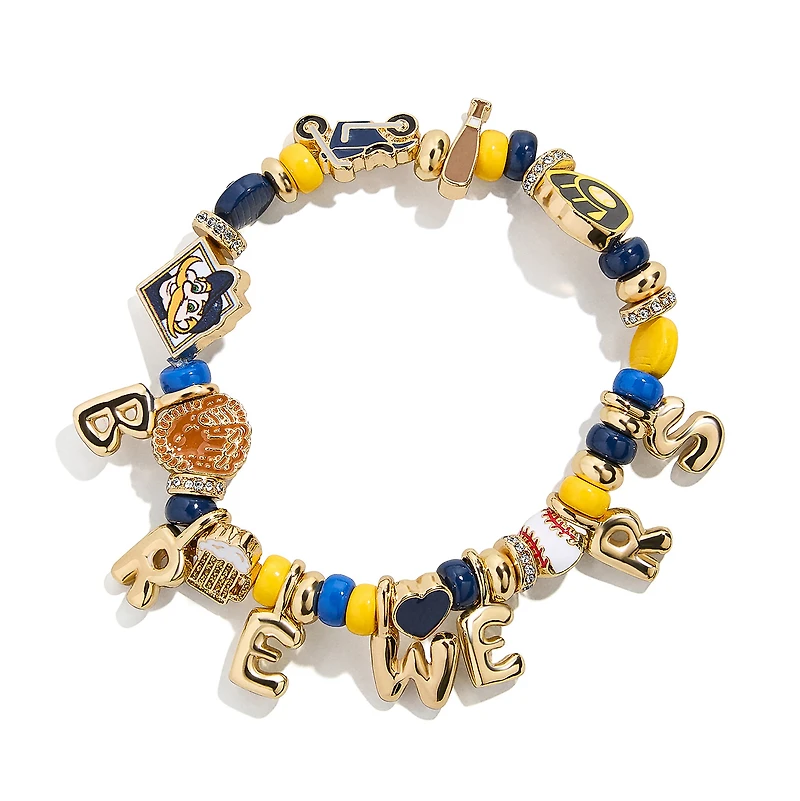 BaubleBar Milwaukee Brewers Motif Beaded Bracelet