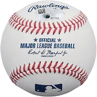 Brice Turang Milwaukee Brewers Autographed Baseball with "This Is My Crew" Inscription