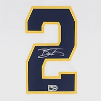 Brice Turang Milwaukee Brewers Autographed Cream Nike Replica Jersey