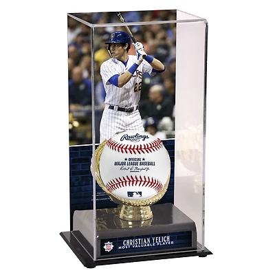 Christian Yelich Milwaukee Brewers 2018 NL MVP Gold Glove Display Case with Image