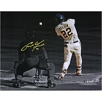 Photographie autographiée de Christian Yelich des Milwaukee Brewers