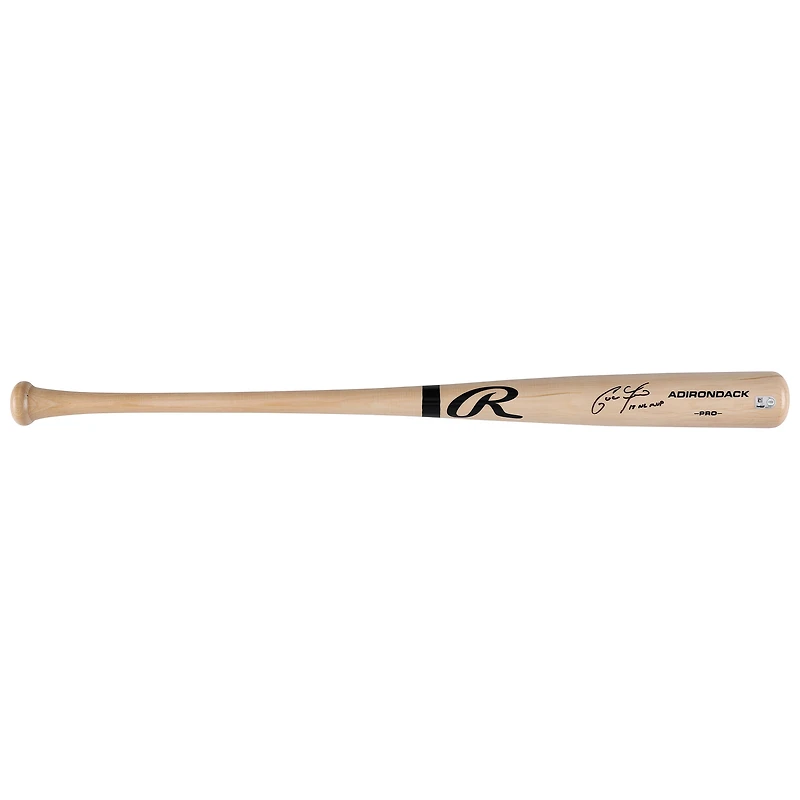Christian Yelich Milwaukee Brewers Autographed Blonde Rawlings Pro Bat with "18 NL MVP" Inscription