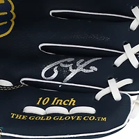 Christian Yelich Milwaukee Brewers Autographed Rawlings 10" Collectible Team Logo Glove