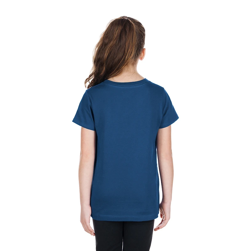 T-shirt à col en V sequins réversibles New Era bleu marine Milwaukee Brewers 2026 pour filles