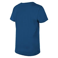 T-shirt à col en V sequins réversibles New Era bleu marine Milwaukee Brewers 2026 pour filles