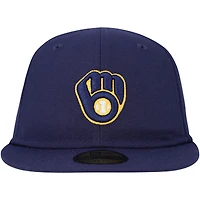 Casquette ajustée My First 59FIFTY des Milwaukee Brewers New Era pour bébé, bleu marine
