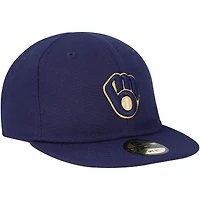 Casquette ajustée My First 59FIFTY des Milwaukee Brewers New Era pour bébé, bleu marine