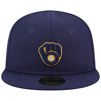 Infant New Era Navy Milwaukee Brewers My First 59FIFTY Fitted Hat