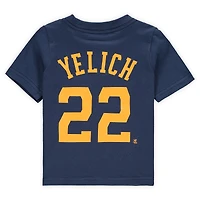 Bébé Nike Christian Yelich Navy Milwaukee Brewers Player Name & Number - T-shirt