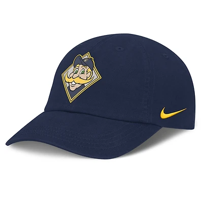 Casquette Nike Flex Club Mascotte Milwaukee Brewers bleu marine pour bébé