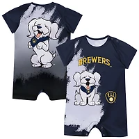 Infant Outerstuff  Navy Milwaukee Brewers Baby Mascot Bodysuit