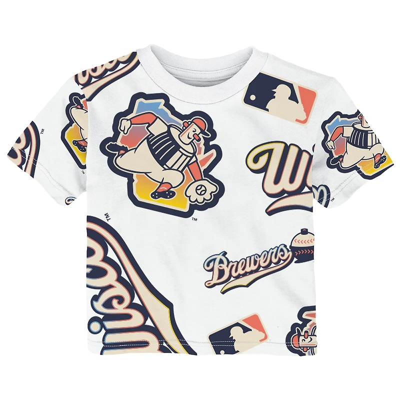 T-shirt blanc Outerstuff pour bébé, Milwaukee Brewers 2026 City Connect Game Day