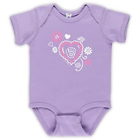 Infant Soft as a Grape Milwaukee Brewers 3-Pack Bodysuit Set