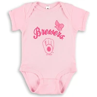 Infant Soft as a Grape Rose/Violet Milwaukee Brewers Rookie Creeper 3-Pack