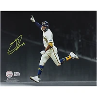 Jackson Chourio Milwaukee Brewers Autographed 11" x 14" Celebration Spotlight Photograph