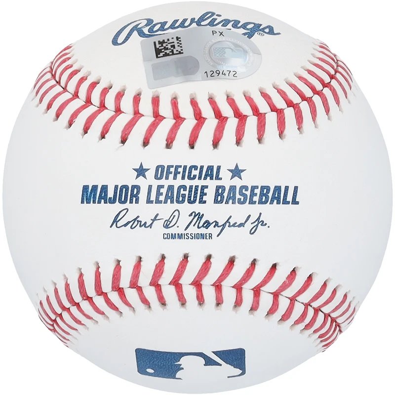 Jackson Chourio Milwaukee Brewers Autographed Baseball with "MLB Debut 3-29-24" Inscription
