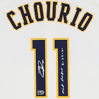 Jackson Chourio Milwaukee Brewers Autographed Cream Nike Replica Jersey with "MLB Debut 3-29-24" Inscription