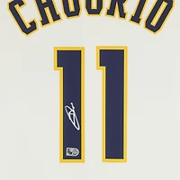 Jackson Chourio Milwaukee Brewers Autographed Cream Nike Replica Jersey