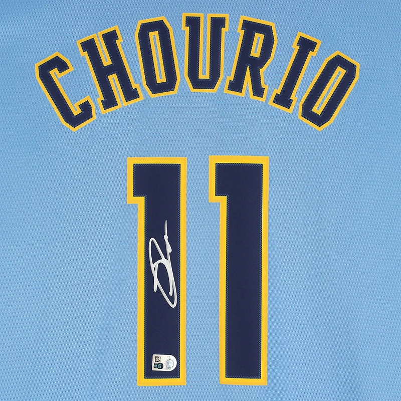 Jackson Chourio Milwaukee Brewers Autographed Nike City Connect Replica Jersey