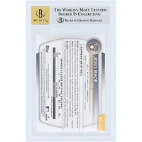 Carte autographiée par Jesús Made des Milwaukee Brewers, Bowman Prospects 2025, bordure orange, n° BPA-JM n° 25/25, authentifiée par BGS (8,5/10).