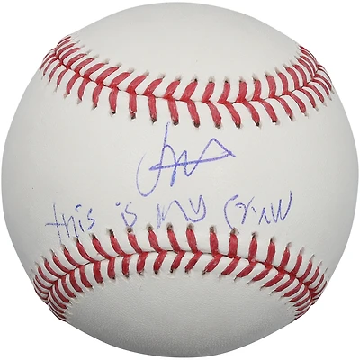 Jesús Made Milwaukee Brewers Autographed Baseball with "This Is My Crew" Inscription