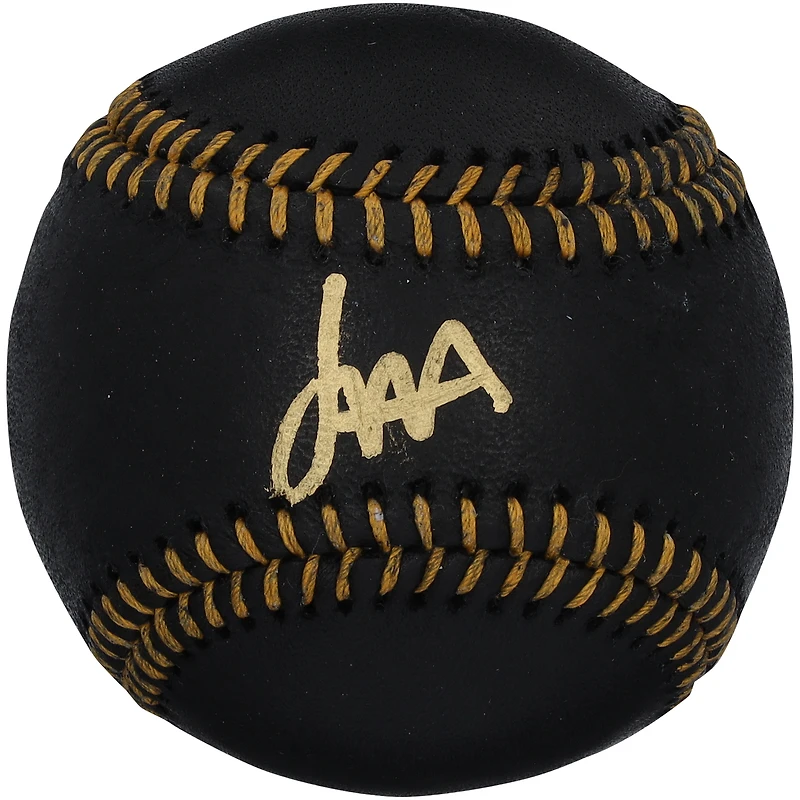 Balle de baseball en cuir noir autographiée par Jesús Made des Milwaukee Brewers