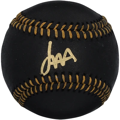 Balle de baseball en cuir noir autographiée par Jesús Made des Milwaukee Brewers