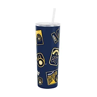 Gobelet isotherme à paille Dreamweave 30 oz Logo Brands Milwaukee Brewers
