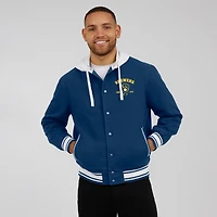 Veste à capuche boutons-pression pour homme Darius Rucker Collection by Fanatics bleu marine Milwaukee Brewers