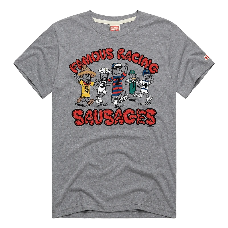 Men's Homage Royal Milwaukee Brewers Hyper Local Tri-Blend T-Shirt