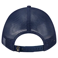 Men's New Era  Navy Milwaukee Brewers Minimalist 9FORTY A-Frame Adjustable Hat