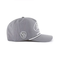 Casquette ajustable grise « 47 » pour homme des Milwaukee Brewers