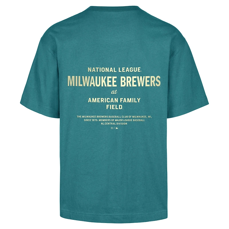 T-shirt homme '47 Hunter Green Milwaukee Brewers Leon Foundation