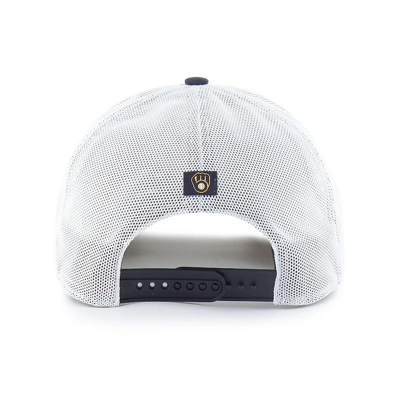 Casquette ajustable Fairway Trucker bleu marine/blanc '47 des Milwaukee Brewers pour homme