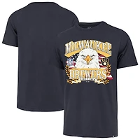 Men's '47  Navy Milwaukee Brewers Americana Eagle T-Shirt