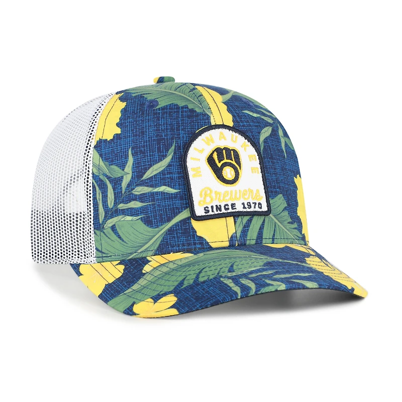 Casquette trucker ajustable pour homme, modèle 47 Navy Milwaukee Brewers Beachside