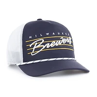 Casquette ajustable en maille Brrr Downburst des Milwaukee Brewers, bleu marine, modèle 1947, pour homme