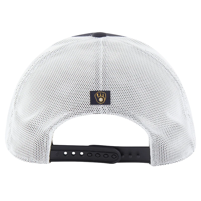Men's '47 Navy Milwaukee Brewers Downburst Trucker Adjustable Hat