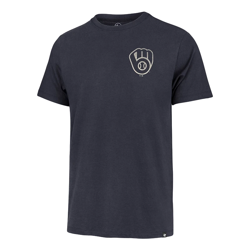 T-shirt homme '47 Navy Milwaukee Brewers Turn Back Franklin