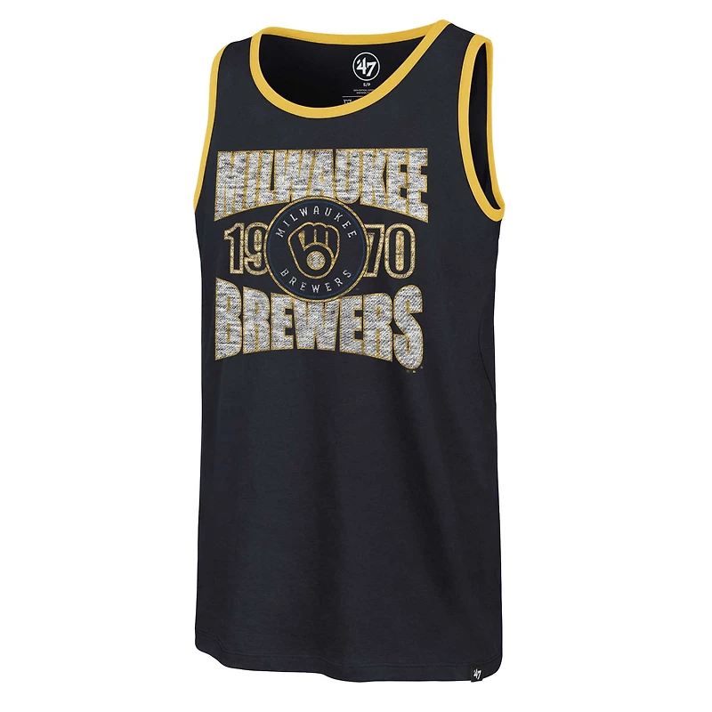 Débardeur '47 Navy Milwaukee Brewers Upload Franklin pour hommes