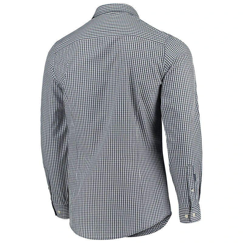 Men's Antigua Navy Milwaukee Brewers Associate Button-Down Long Sleeve Dress Shirt