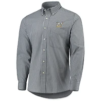 Chemise habillée à manches longues boutonnée Antigua Navy Milwaukee Brewers Associate pour homme