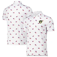Polo Americana des Milwaukee Brewers d'Antigua pour hommes, blanc