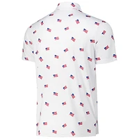 Men's Antigua White Milwaukee Brewers  Americana Polo
