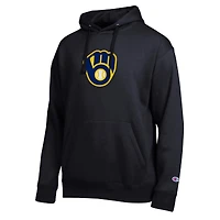 Men's Champion Black Milwaukee Brewers All Star Embroidered Logo Hoodie